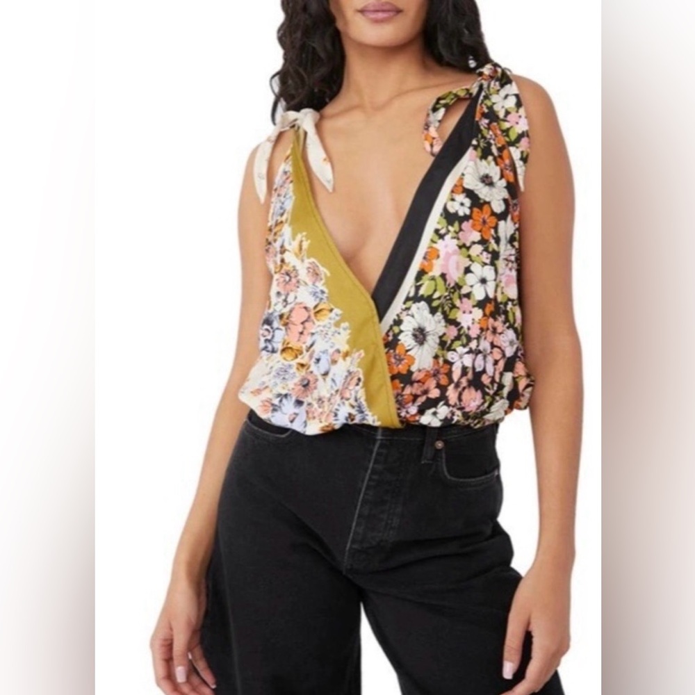 Free People tie to you top size large
